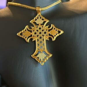 Gold Cross Necklace